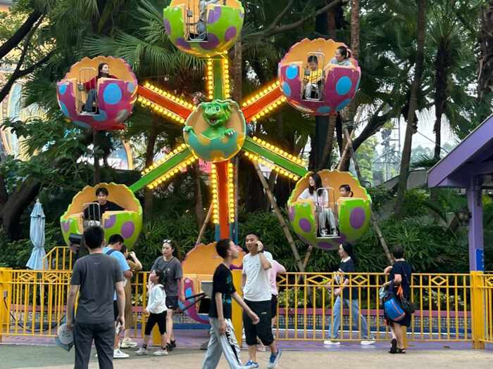 Mini rueda de la fortuna para niños